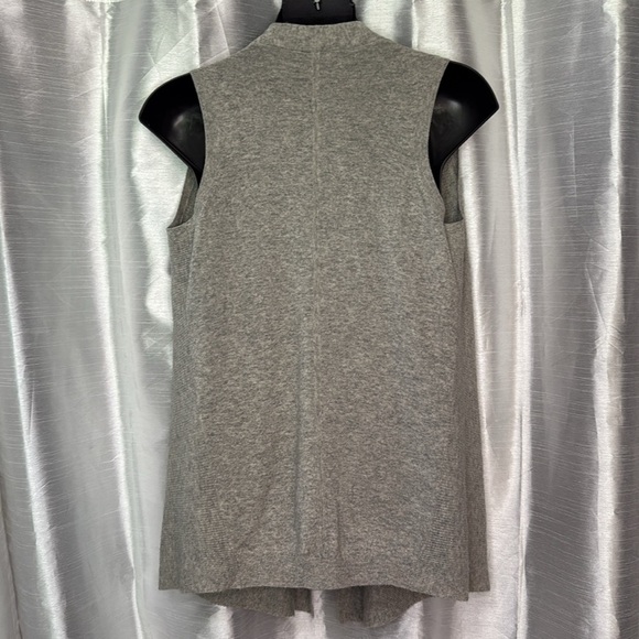 Vince Women’s Small Wool Cashmere Blend Sleeveless Cardigan Duster Cape - Picture 4 of 7